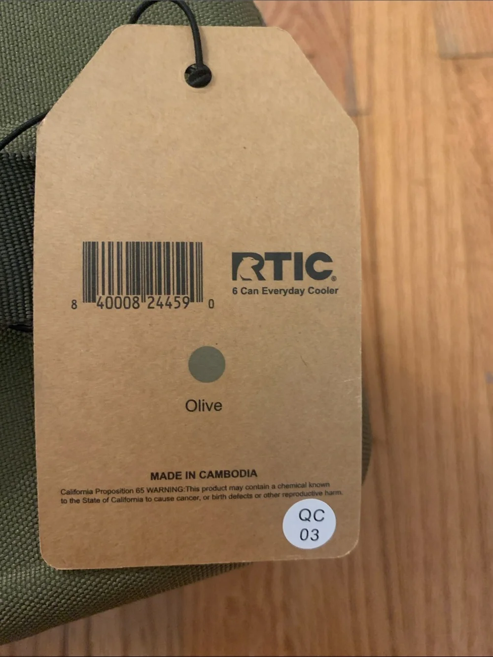 RTIC 6-Can Everyday Cooler — Olive Green